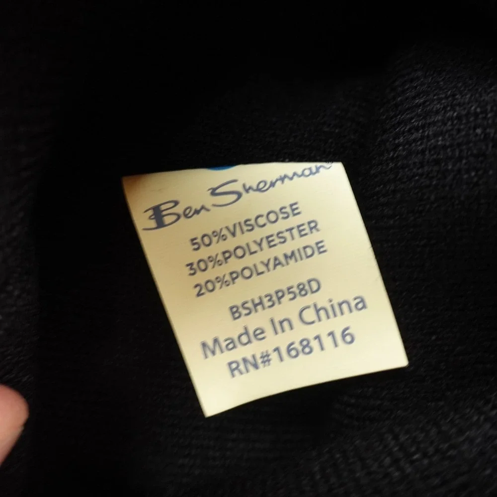 NEW Ben Sherman Hat Beanie Cap Mens One‎ Size Black Brown Beige Knit 3 Pack Warm